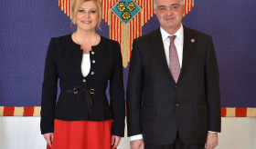 Դեսպան Հովակիմյանն իր հավատարմագրերը հանձնեց Խորվաթիայի Հանրապետության նախագահին