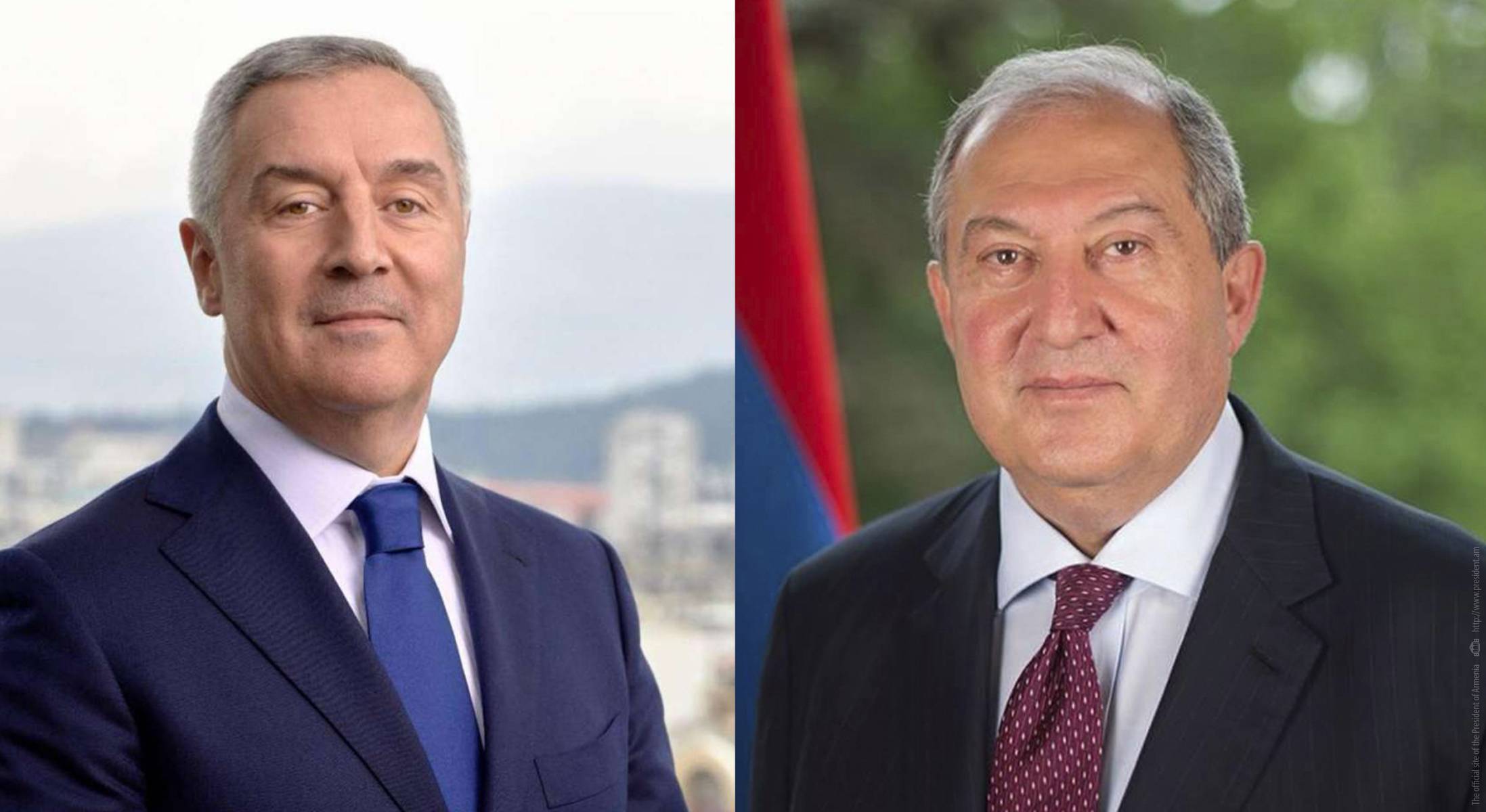 President Sarkissian spoke on the phone with the President of Montenegro Milo Đukanović