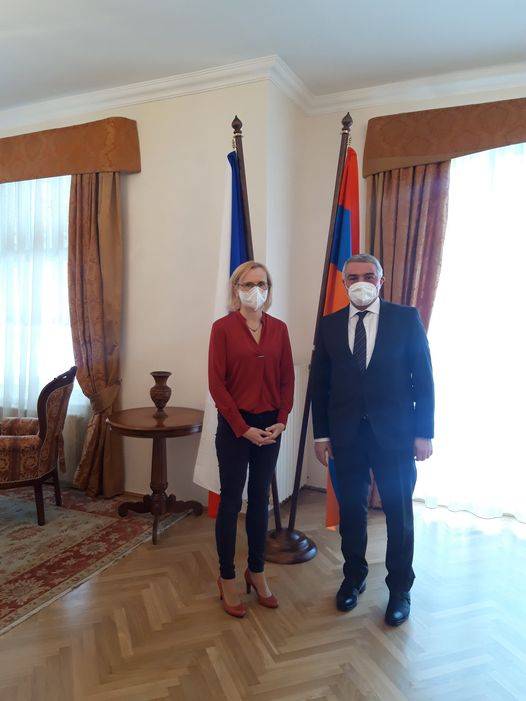Ambassador Ashot Hovakimian hosted Member of the European Parliament from the Czech Republic, Member of the Delegation to the EU-Armenia Parliamentary Partnership Committee Kateřina Konečná