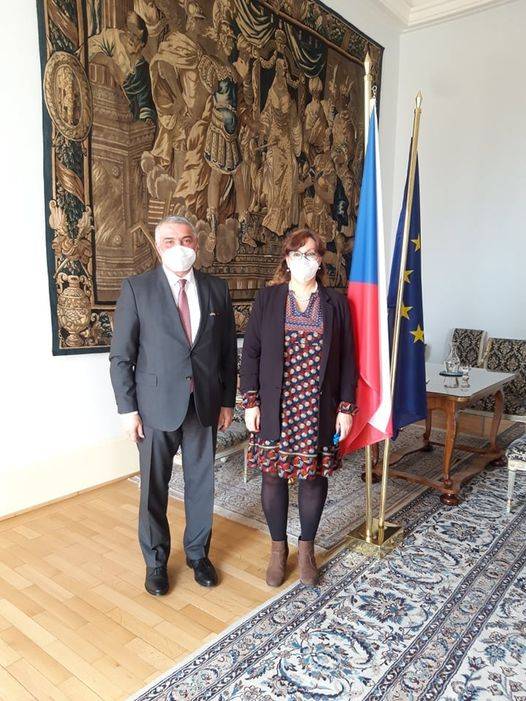 On April 26 Ambassador Ashot Hovakimian was received by the Deputy of the Cabinet Minister of Foreign Affairs of the Czech Republic Michaela Marksová