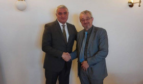 Ambassador Ashot Hovakimian had a meeting with the Chairperson of the Czech Republic-Armenia Inter-Parliamentary Friendship Group of the Chamber of Deputies of the Parliament of Czechia Marek Benda
