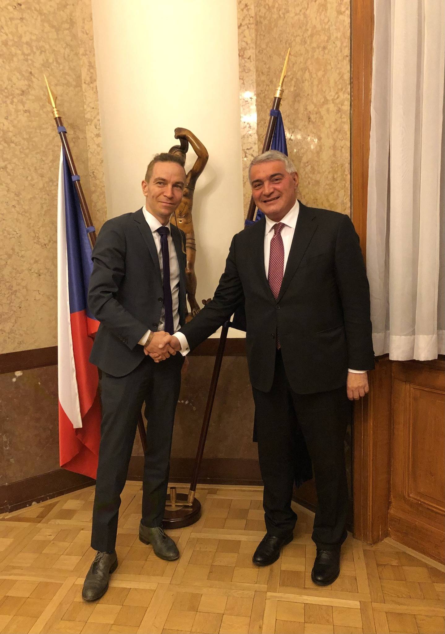 Ambassador Ashot Hovakimian was received by the Deputy Prime Minister for Digitalization and Minister for Regional Development of Czechia Ivan Bartoš