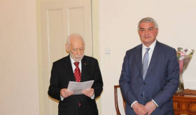 Under the auspices of the Armenian Ambassador to the Czech Republic Ashot Hovakimian the awarding ceremony of AGBU "Karpis Papazyan"-2023 awards to Czech journalists Markéta Kutilová and Lenka Klicperová