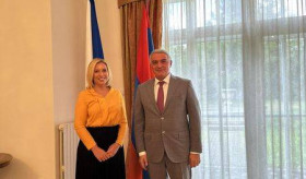 Ambassador Ashot Hovakimian hosted the Czech famous Economist and Politician Danuše Nerudová