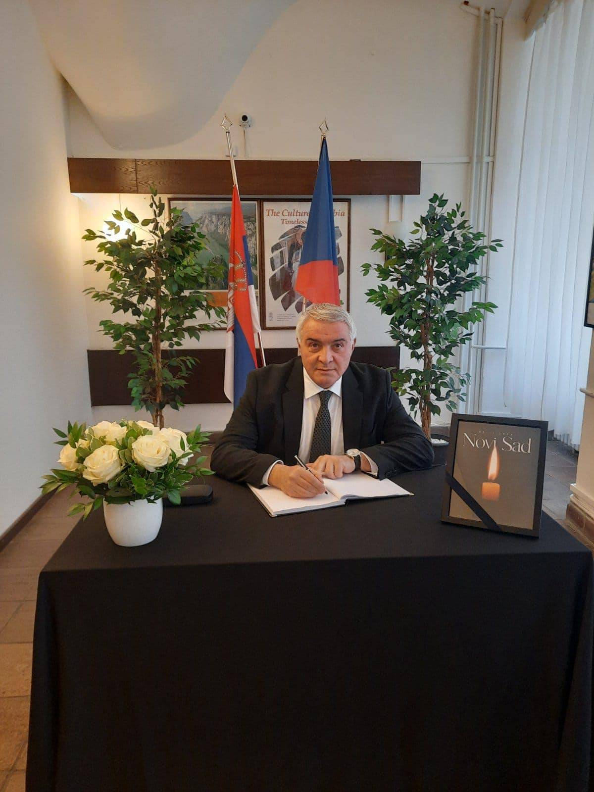 Ambassador Ashot Hovakimian visited the Embassy of the Republic of Serbia in Prague