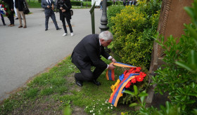 A Wreath-Laying Ceremony Was Held at the Armenian Khachkar in Belgrade in Memory of the Victims of the Armenian Genocide