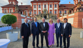 The Ambassador participated in a reception hosted by the Mayor of Prague