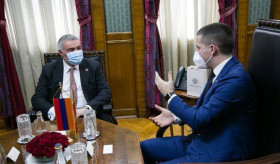 ՀՀ դեսպան Աշոտ Հովակիմյանի հանդիպումը Չեռնոգորիայի խորհրդարանի նախագահ Ալեքսա Բեչիչի հետ
