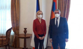 Ambassador Ashot Hovakimian hosted Member of the European Parliament from the Czech Republic, Member of the Delegation to the EU-Armenia Parliamentary Partnership Committee Kateřina Konečná