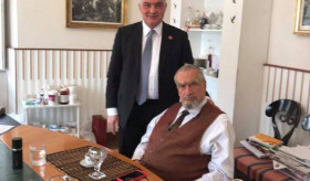 Ambassador Ashot Hovakimian was hosted by the prominent Czech politician, Member of the Chamber of Deputies of the Parliament, former Minister of Foreign Affairs and Honorary Chairman of the TOP 09 party Karel Schwarzenberg