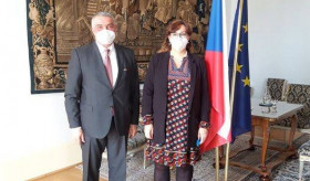 On April 26 Ambassador Ashot Hovakimian was received by the Deputy of the Cabinet Minister of Foreign Affairs of the Czech Republic Michaela Marksová