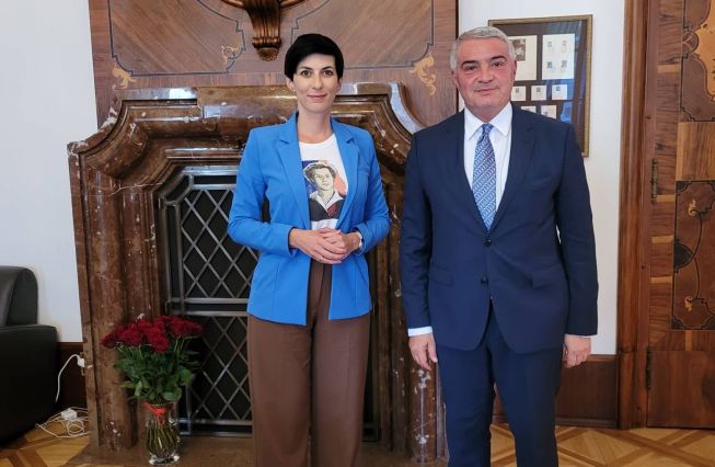 On June 28, Ambassador Ashot Hovakimian was received by the President of the Chamber of Deputies of the Czech Parliament Markéta Pekarová Adamová