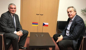 Ambassador Ashot Hovakimian was received by the National Security Advisor of Czechia, Prime Minister’s Advisor on European Affairs and Deputy Minister for European Affairs Tomáš Pojar