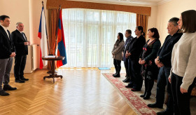 The regular swearing-in ceremony of the citizens granted the citizenship of the Republic of Armenia by the decrees of the President of the Republic of Armenia took place at the Armenian Embassy in the Czech Republic