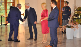 Ambassador Ashot Hovakimian and his spouse participated at the audience of the heads of diplomatic missions with the President of the Czech Republic Petr Pavel