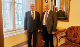 On November 27 Ambassador Ashot Hovakimian held meetings with Edin Dilberović, Secretary of the Ministry of Foreign Affairs of BiH, Emina Merdan, Assistant Minister for Multilateral Relations, and Momir Brajić, Assistant Minister for Bilateral Relations