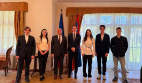 Ambassador Ashot Hovakimian hosted participants of the 31st Annual Prague Student Conference