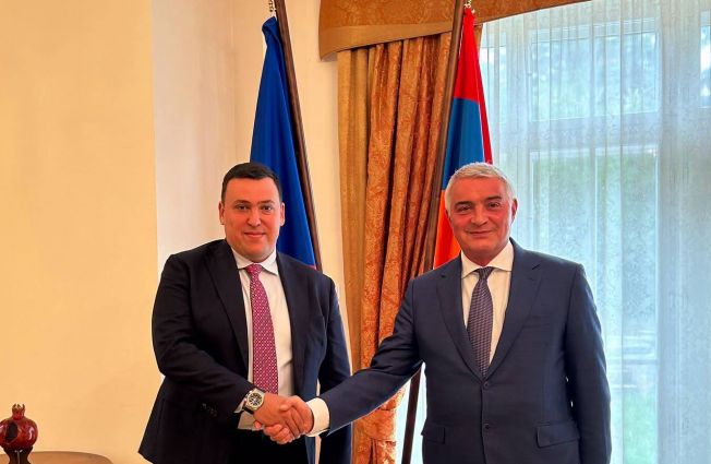 Դեսպան Աշոտ Հովակիմյանը հյուրընկալեց OMNIPOL Group հոլդինգի նորանշանակ գլխավոր գործադիր տնօրեն և տնօրենների խորհրդի նախագահ Արտեմ Մովսեսյանին