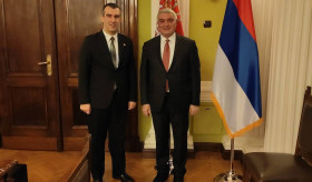 Ambassador of the Republic of Armenia to the Republic of Serbia Ashot Hovakimian was received by the Speaker of the National Assembly of the Republic of Serbia Vladimir Orlić